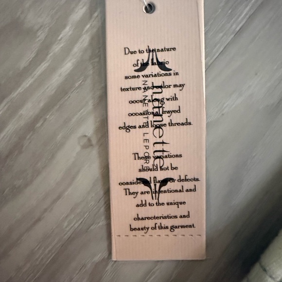 Nanette Lepore Ecru & Light Denim Cropped Jacket | Size M | - Picture 7 of 9